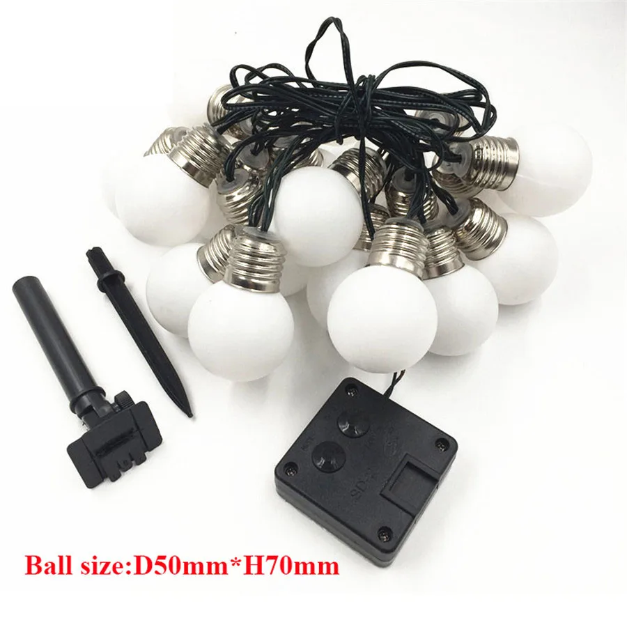 Hi-Lumix 8 Modes Solar LED Globe Ball String Lights Indoor/Outdoor Decoration Waterproof Starry lighting Gardens,Wedding,Party