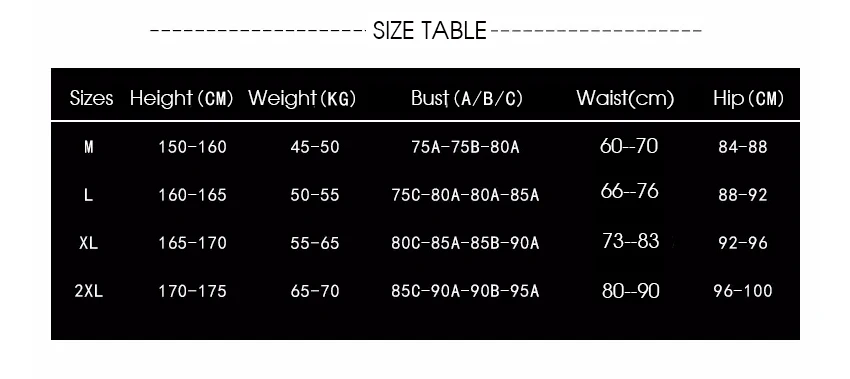 Size Table