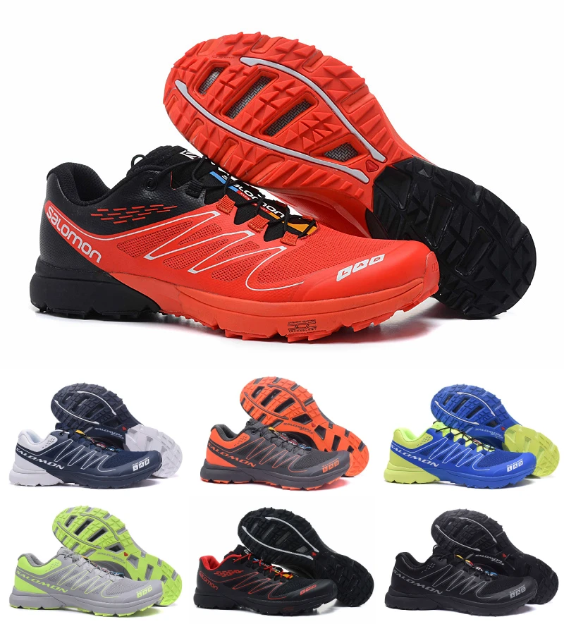 

2018 Original Black Salomon S-LAB SENSE Men's Shoes Outdoor Jogging Sneakers Lace Up Men Athletic Running Shoes EUR Size 40-46