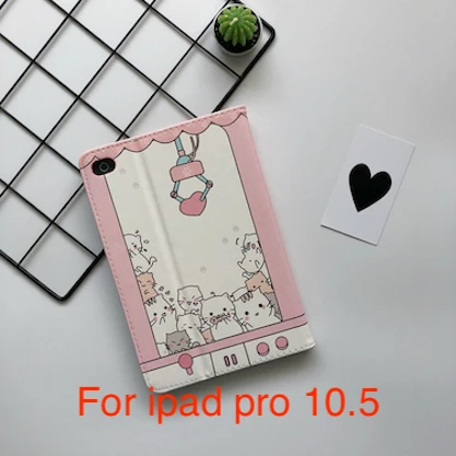 Kawayi подарок на год кота чехол Обложка для ipad 9,7 Pro air2 Мягкая обложка для ipad Air1 Чехол ipad mini 1/2/3/4, ipad Стенд - Цвет: For ipad pro 10.5