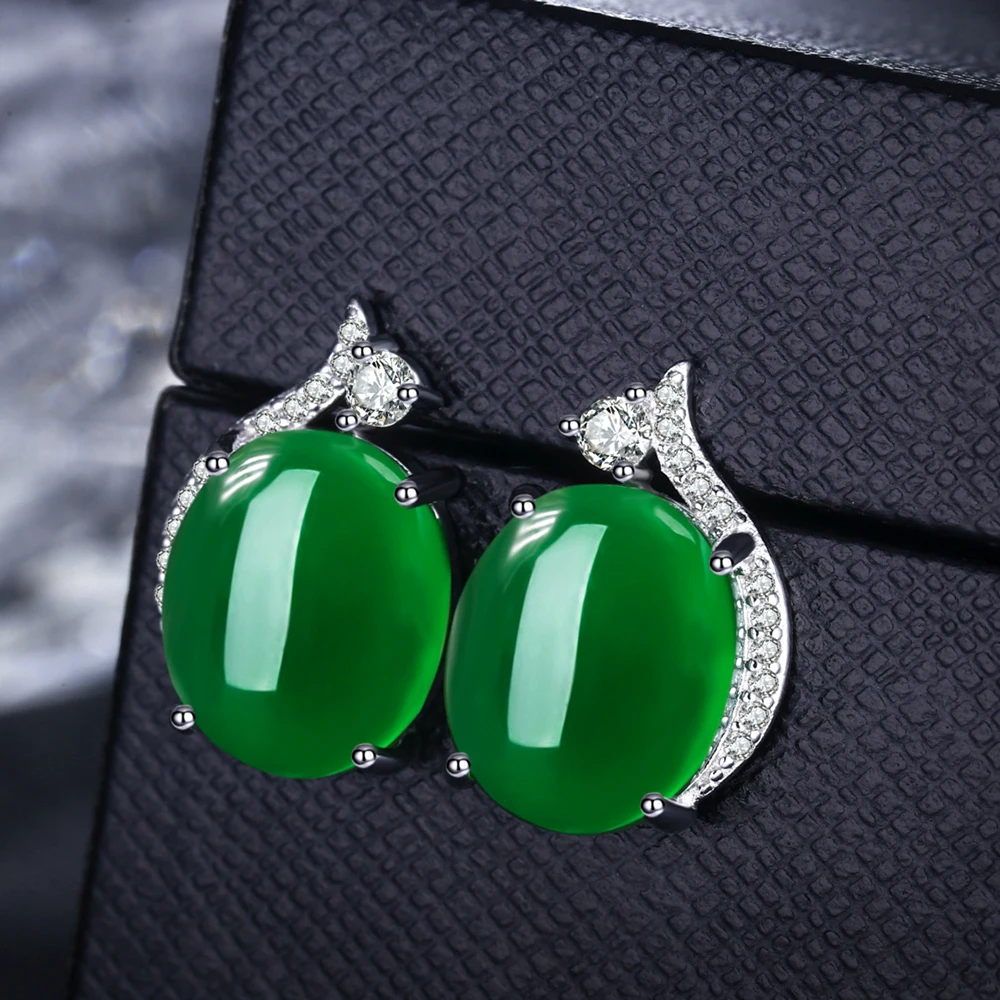 Small stone rhinestones stud earrings for women white gold color female