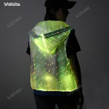 

Glowing Fiber Optic Clothes Stage Performance Led Glowing Clothes Night Light Clamp Overcoming CD50 W03