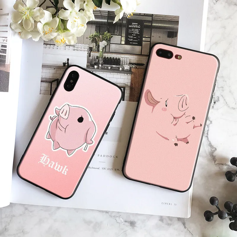 

Hawk Seven Deadly Sins Anime Soft Silicone Phone Case Cover Shell For Apple iPhone 6 6s 6Plus 6sPlus 7 8 7Plus 8Plus X
