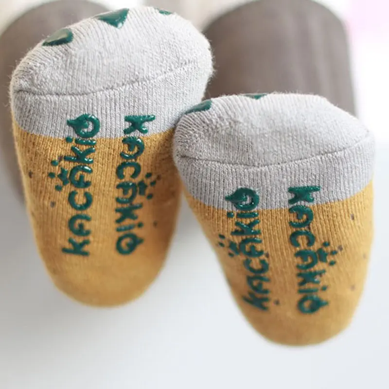 Носки для малышей; Детские носки с когтями; носки; лоскутные носки для маленьких мальчиков с животным узором; нескользящие носки для новорожденных девочек