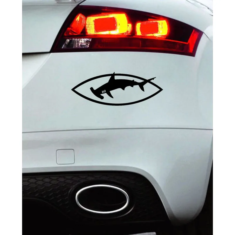 YJZT 15 см * 5 HAMMERHEAD Great White SHARK интересный виниловый автомобильный стикер высокого