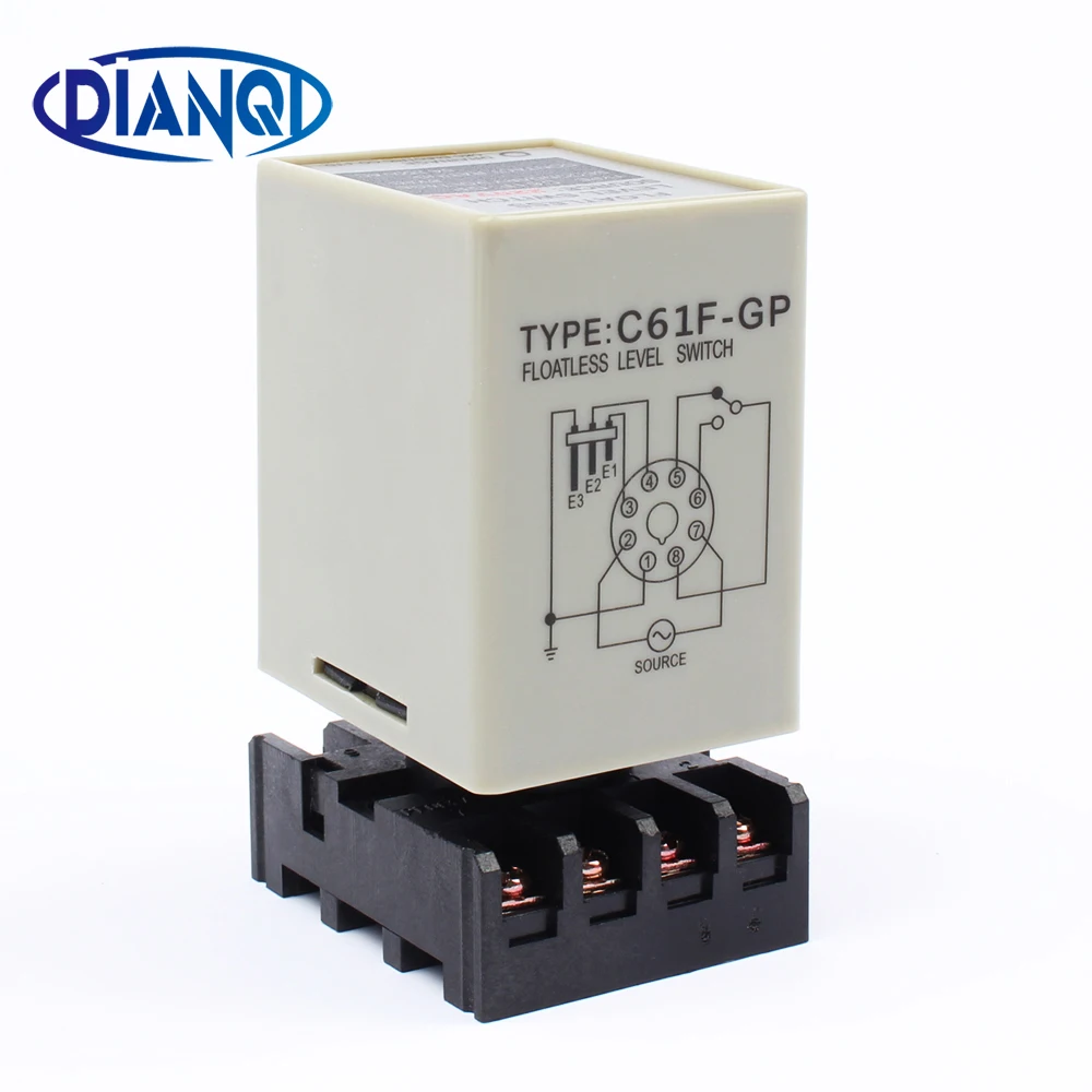 

C61F-GP level relay C61F - GP water level controller switch pump automatically switches with base floatless level relay