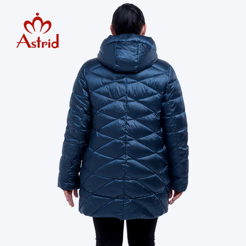 Astrid Толстая зимняя куртка женская ветрозащитная теплая зимняя куртка с капюшоном Высококачественная хлопковая зимняя куртка женская FR-2229