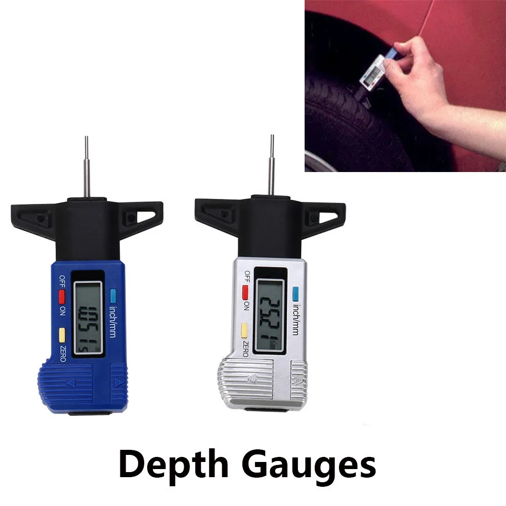 NEW Digital Tire Tread Depth Gauge Meter Measurer LCD Display Tread