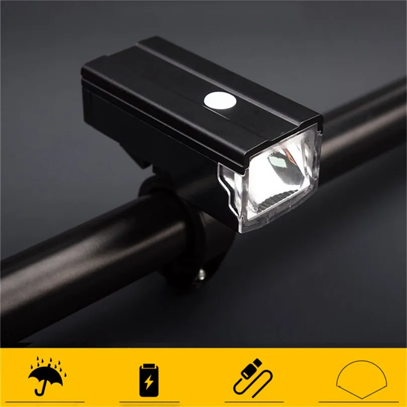 Prevent Glare High Light LED Cycling Bike Lamp USB Rechargeable Bicycle front Light Flashlight built-in battery A30
