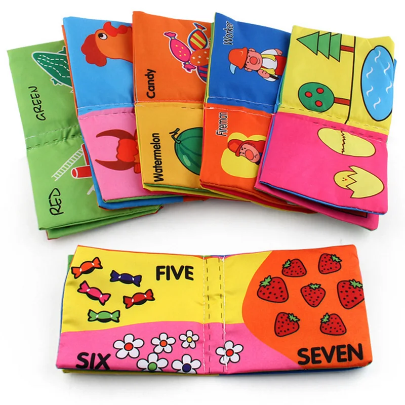 Board Games for Children Baby Stereoscopic Early Teaching 0-6 months Infant Cloth Book Tear Not Rotten Cloth Book Board Games for Children Baby Stereoscopic Early Teaching 0-6 months Infant Cloth Book Tear Not Rotten Cloth Book