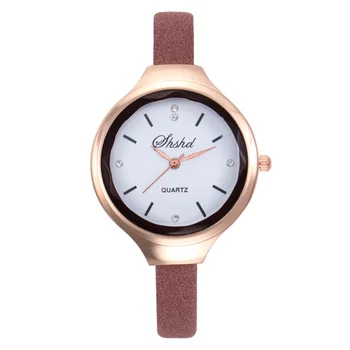 

Leisure fashion lady thin disk with individuality female quartz watch