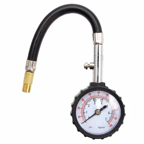 Truck Auto Motor Tyre Meter Tire Air Pressure Gauge Dial Meter Vehicle Tester 0-100PSI For Car Motorcycle