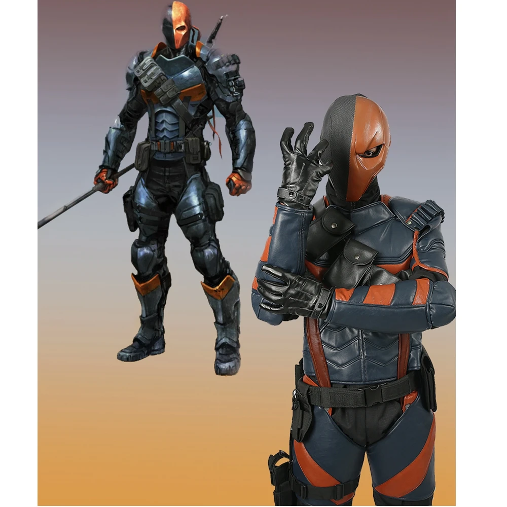 Coslive Deathstroke Armor Косплей Костюм для игры Бэтмен: рыцарь Аркхема Хэллоуин Делюкс