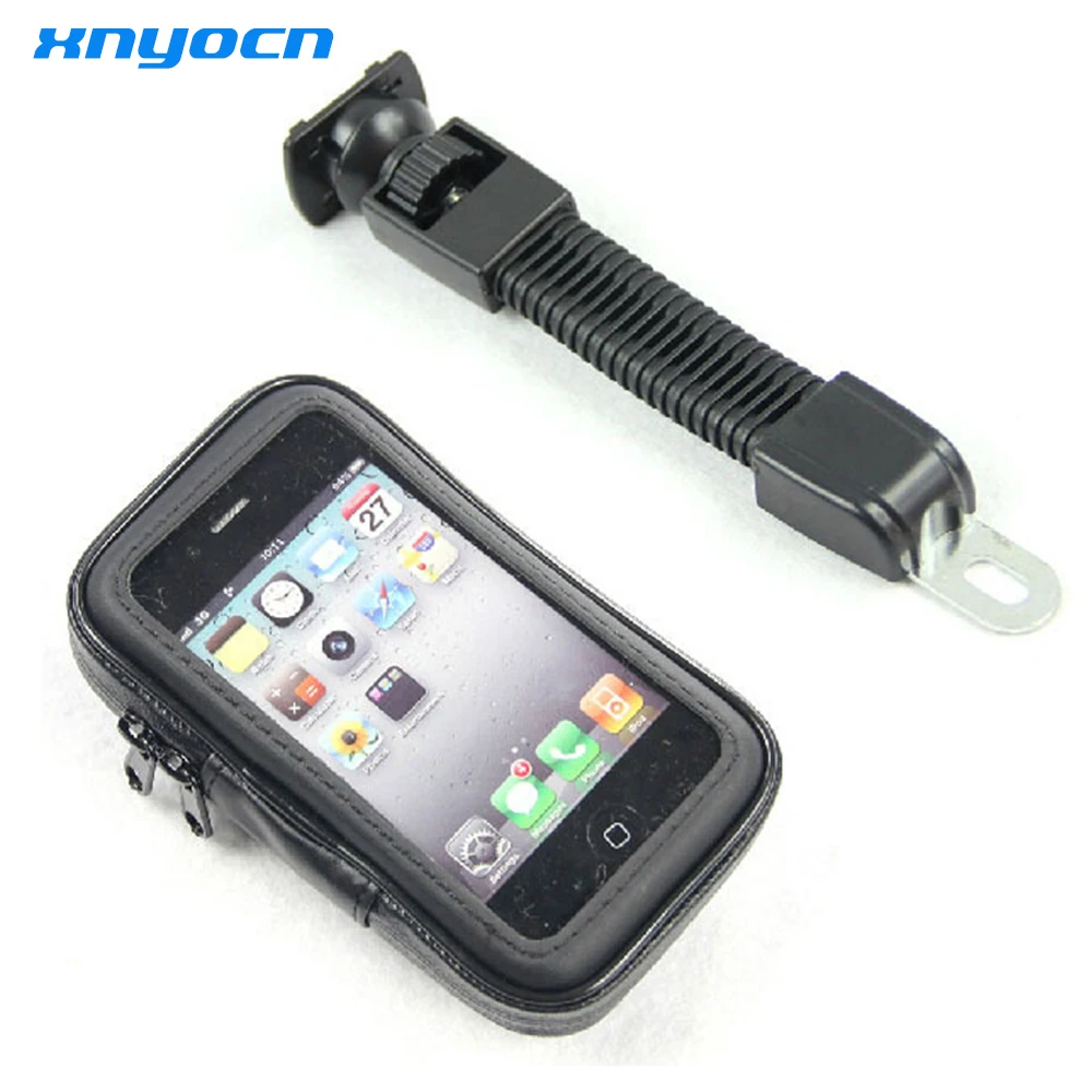 

Waterproof Motorcycle Motorbike Bicycle Phone Mount Kit Scooter Holder Case Protector For iPhone Samsung With Bendable Arm