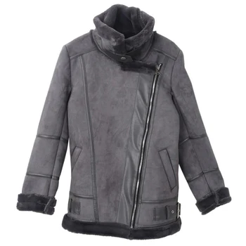 

Fashion Biker Women Fur Coats Thick Warm Fur Overcoats Office Lady Automotive Fur Coats Outwear European and American Style A123