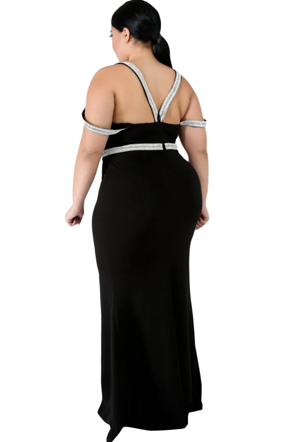 Black-Plus-Size-Rhinestone-Galore-Maxi-Dress-LC611089-2-3