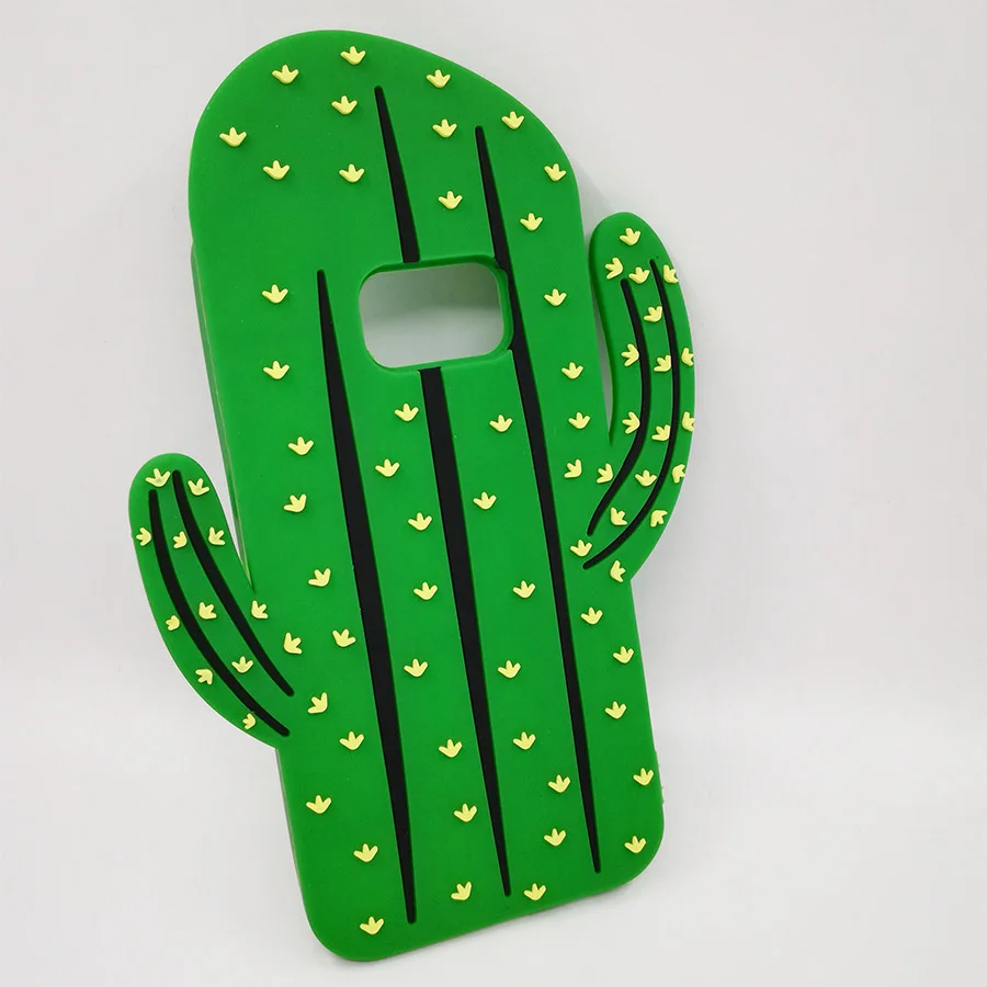 

3D Phone Case For iPhone 5 5s SE 6 6s 7 Plus 6Plus 6sPlus Capa Cute Plants Cactus Soft Silicone Cover For Samsung Galaxy S7 Edge