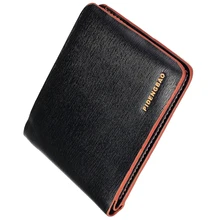 Neuen männer Leder Bifold Kredit/ID Kartenhalter Schlanke Brieftasche