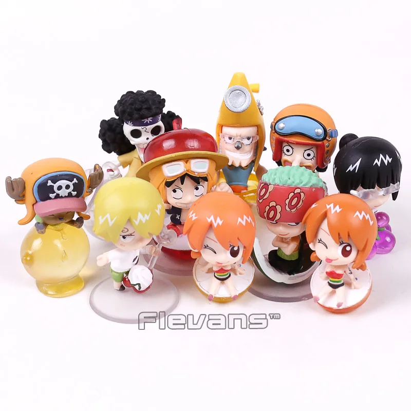 Anime ONE PIECE Strong World Fruit Party 10 pack Luffy Nami Zoro Chopper Robin Sanji Usopp
