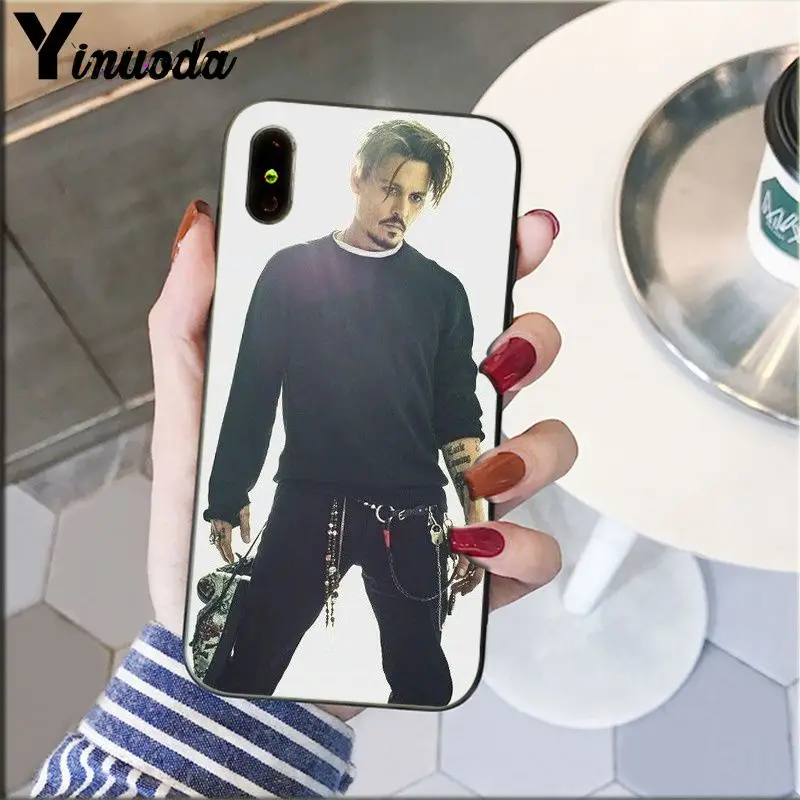 Yinuoda johnny depp клиент высокого качества чехол для телефона Apple iPhone 8 7 6 6S Plus X XS MAX 5 5S SE XR мобильный чехол