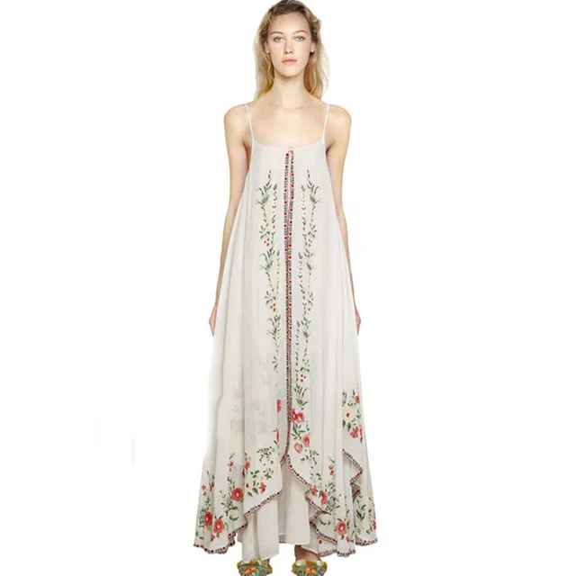 bohemian slip dress