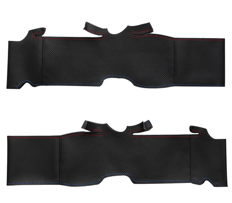 MEWANT Black Artificial Leather Car Steering Wheel Cover for BMW E83 X3 2003-2010 E53 X5 2004-2006