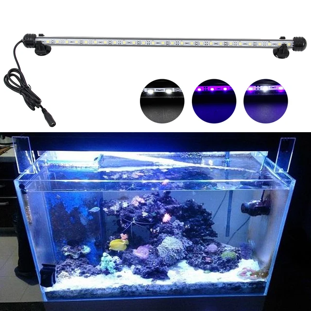 NEW Aquarium Fish Tank 9/27 LED Light Blue/White 18/48CM Bar