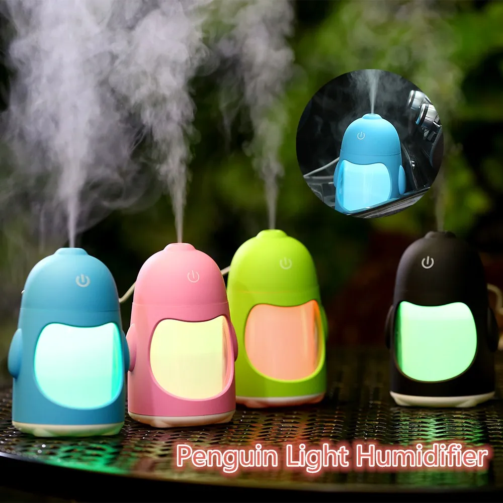 

150ML Fashion Color Q Bottle Ultrasonic Humidifier Portable USB Night Light Aroma Diffusers Car Mini Humidifiers