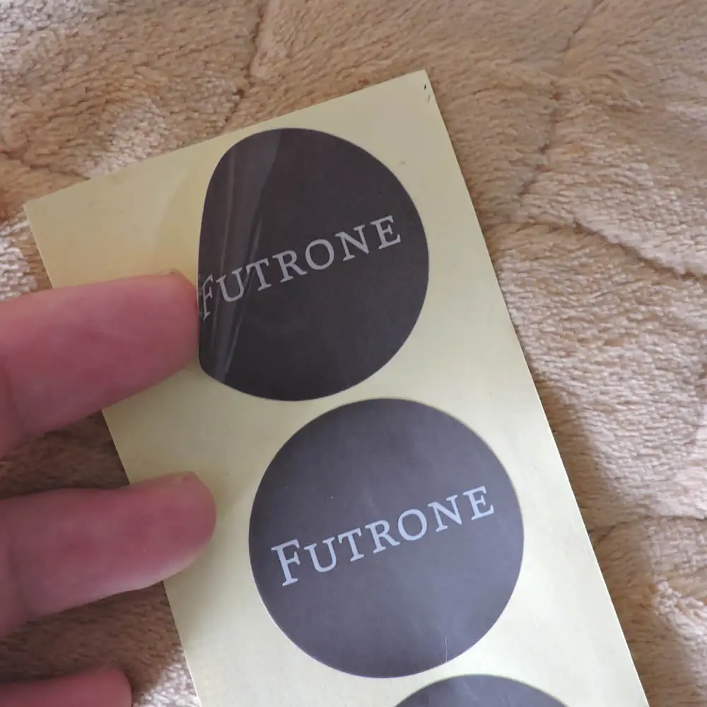 

custom printed logo gift paper adhesive sticker label