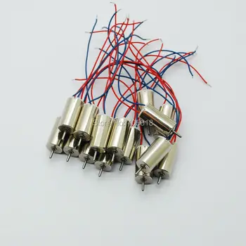 

20pcs 3V-4.5V 6x12mm Coreless DC Motor 3V 18000RPM high speed for helicopter model aircraft toys