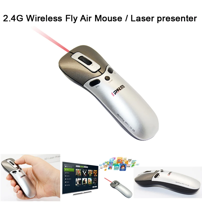 Беспроводная лазерная мышь Fly Air G датчик 15 м 2 4 ГГц USB оптическая 1600DPI лазерный