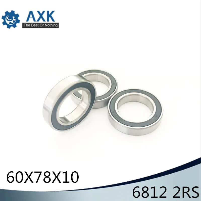 6812 2RS ABEC-1 (4PCS)  60x78x10MM  Metric Thin Section Bearings 61812RS 6812RS