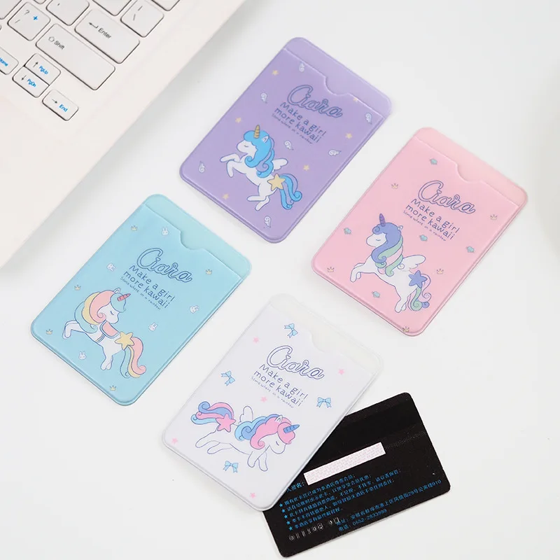 

Kawaii Fresh Unicorn Card Holder Card Protection Storage School Office Supply Stationery Kids Gift
