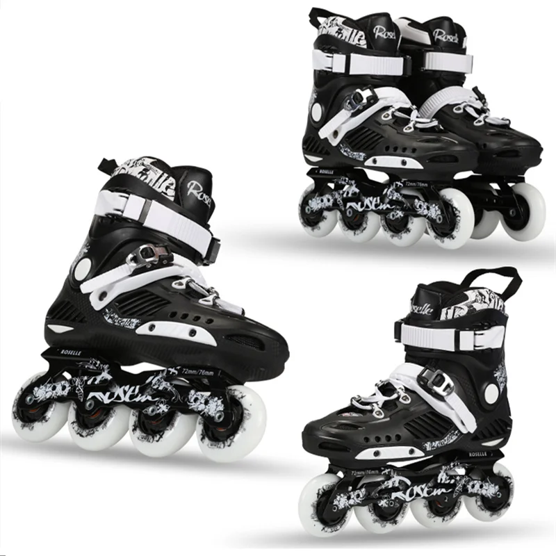 روسيل RS3 المتقدمة حذاء تزلج بعجلات أحذية ل FSK سباق التعرج اليومية الشارع فرشاة مع 85A دائم التزلج عجلة وأكثر سمكا إطار قاعدة