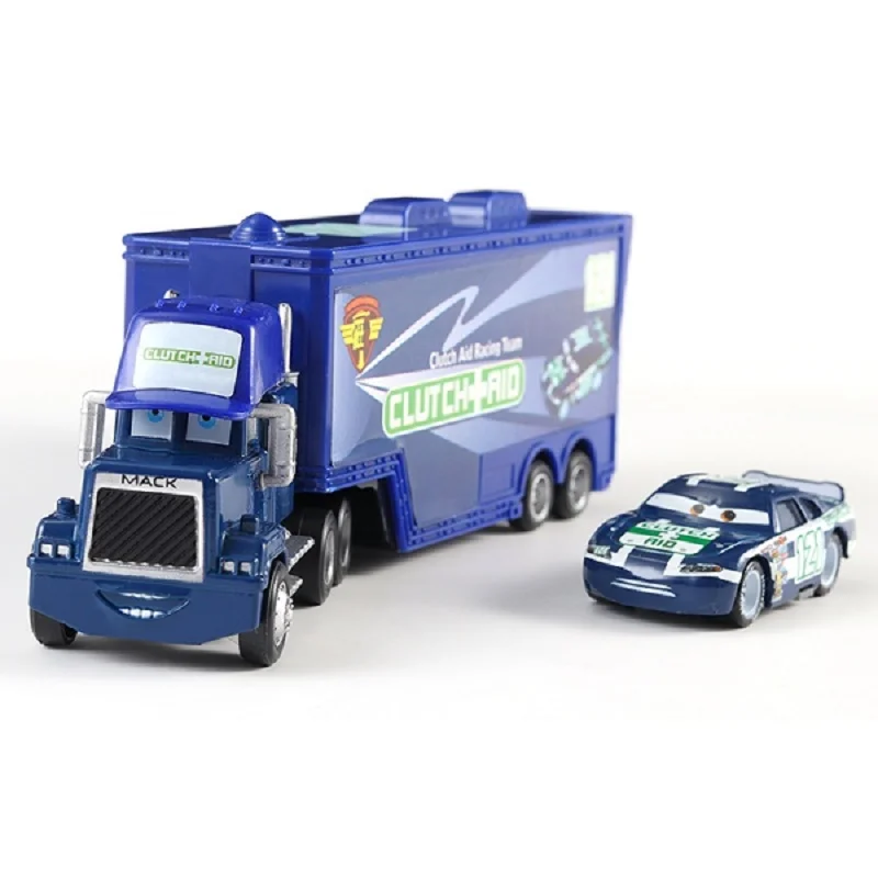 Disney Pixar авто 3 грузовик Королевство Семья Майк Race 121 грузовик Комбинации 1:55 металлическая модель эвакуатора модель из сплава игрушка