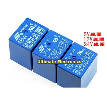 

10pcs SRU-05VDC-SL-C SRU-12VDC-SL-C SRU-24VDC-SL-C 5V 12V 24V 10A 5feet