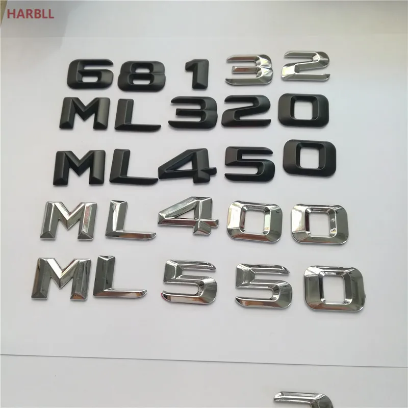 

Car Styling For Mercedes ML320 ML350 ML400 ML450 ML500 ML550 Discharge Capacity Refitting Emblem Sticker For Benz ML Class