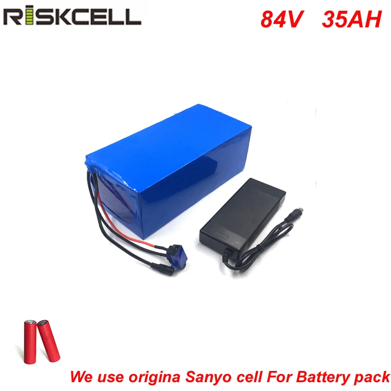 DIY супер мощность 84 v 4000 w электрический велосипед батарея 84 v 35ah литий-ионный аккумулятор с 96,6 V 5A зарядное устройство для батарейка Sanyo