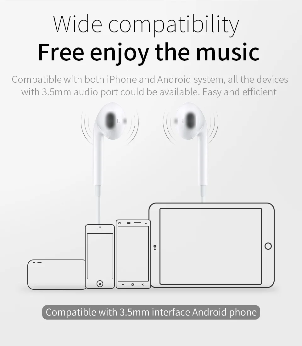 Earphones In-Ear Music 3.5mm for Android Subwoofer with wheat earplugs (8)