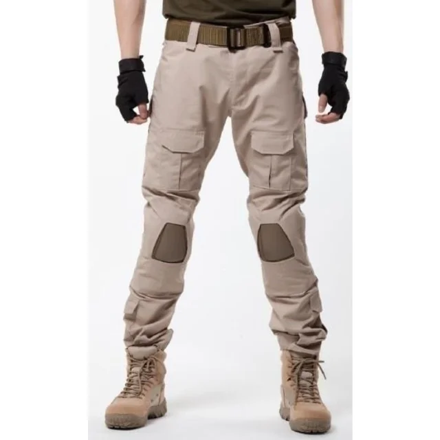 Outdoor Men Tactical Pants With Demountable Knee Protection Pads Combat