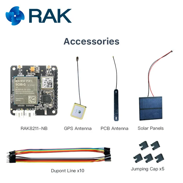 ITracker Дистанционное позиционирование модуль трекера Bluetooth 5,0 к nb-iot датчики узел, шлюз, BLE, gps модуль BC95-G NORDIC52832Q076 - Цвет: RAK8211-NB