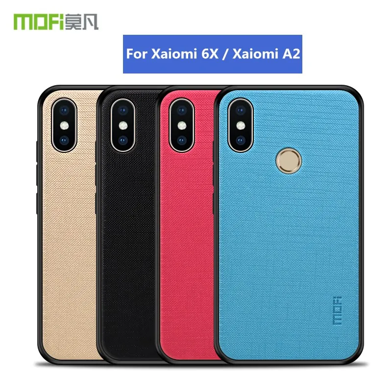 sFor Xiaomi Mi A2 case xiaomi 6x back cover Soft Cloth Skin protective shockproof capas MOFi original mi a2 | Мобильные телефоны и