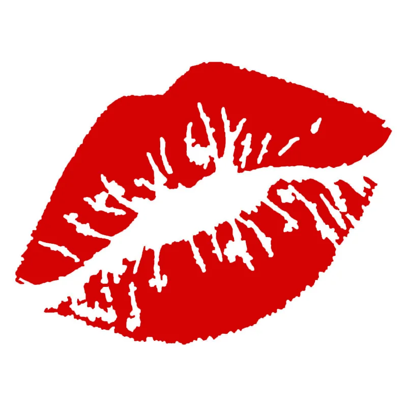 

[WZH169] Kiss Marks Vinyl Car Stickers Decals Window Decoration Motorcycle Accessories Motorcycle sticker
