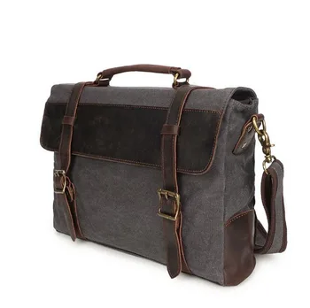 

08251817 yesetn bag mens canvas vintage briefcase tote shoulder bag