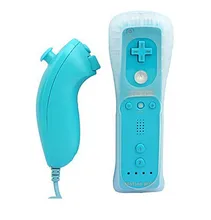 2 IN 1 Wireless Remote Controller For Nintendo For Wii Built in Motion Plus Remote Nunchuk Game Controller+Case