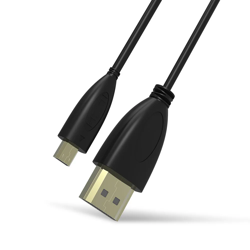Кабель Micro HDMI к HDMI, 1 м 2 м 3 м 5 м высокоскоростной HDTV HDMI к Micro HDMI кабель поддерживает Ethernet, 3D, 4 к и аудио возврат - Цвет: Черный