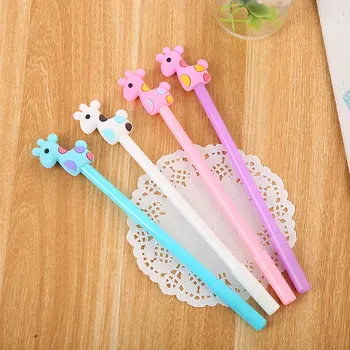 

Color deer animal gel pen writing pens children kawaii stationery plastic material office school supplies papelaria kids gift