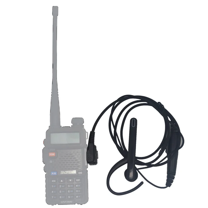 Слуховой стержень наушники 2 Pin уха Бар динамик микрофон PTT Mic тактический гарнитура для иди и болтай Walkie Talkie Baofeng quansheng TYT KSUN Retevis