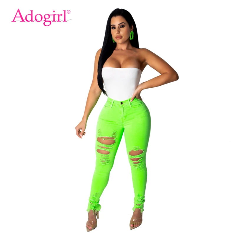 Pantalones fosforescentes para mujer Clearance