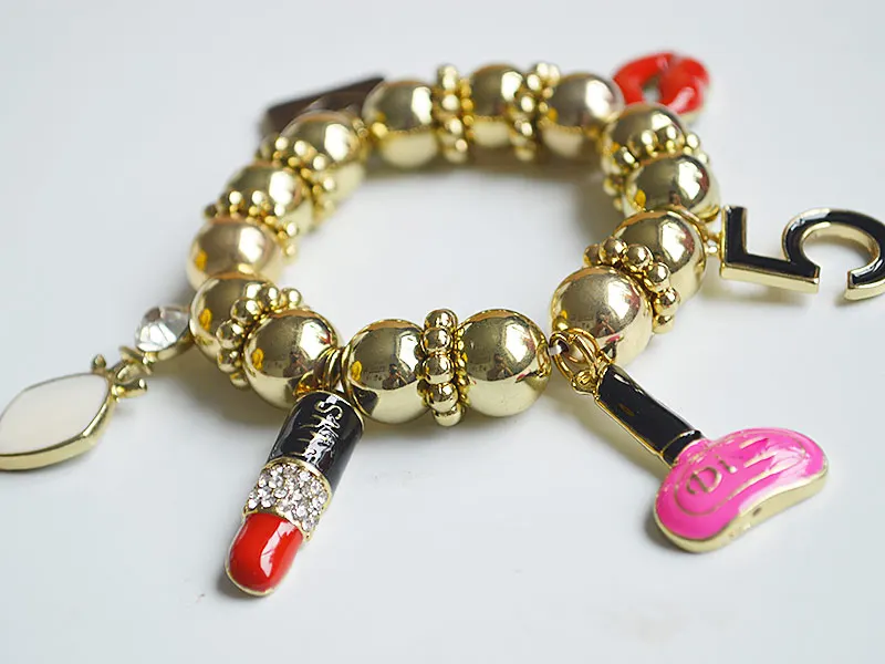 JShine дизайн большого бренда губа нить бусины ручной работы браслеты и браслеты для женщин золотой цвет кулон регулируемые ювелирные изделия cc